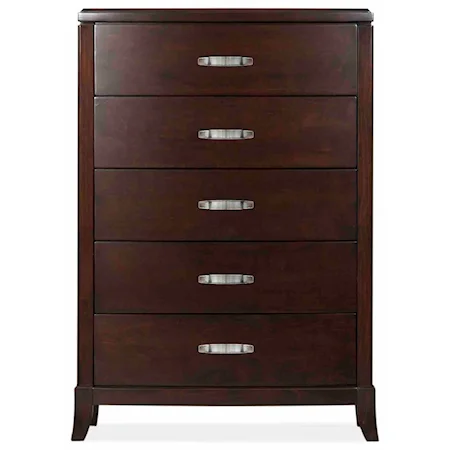 5-Drawer Chest with Splayed Feet
